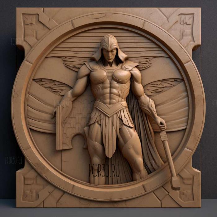 City of Heroes 3 stl model for CNC